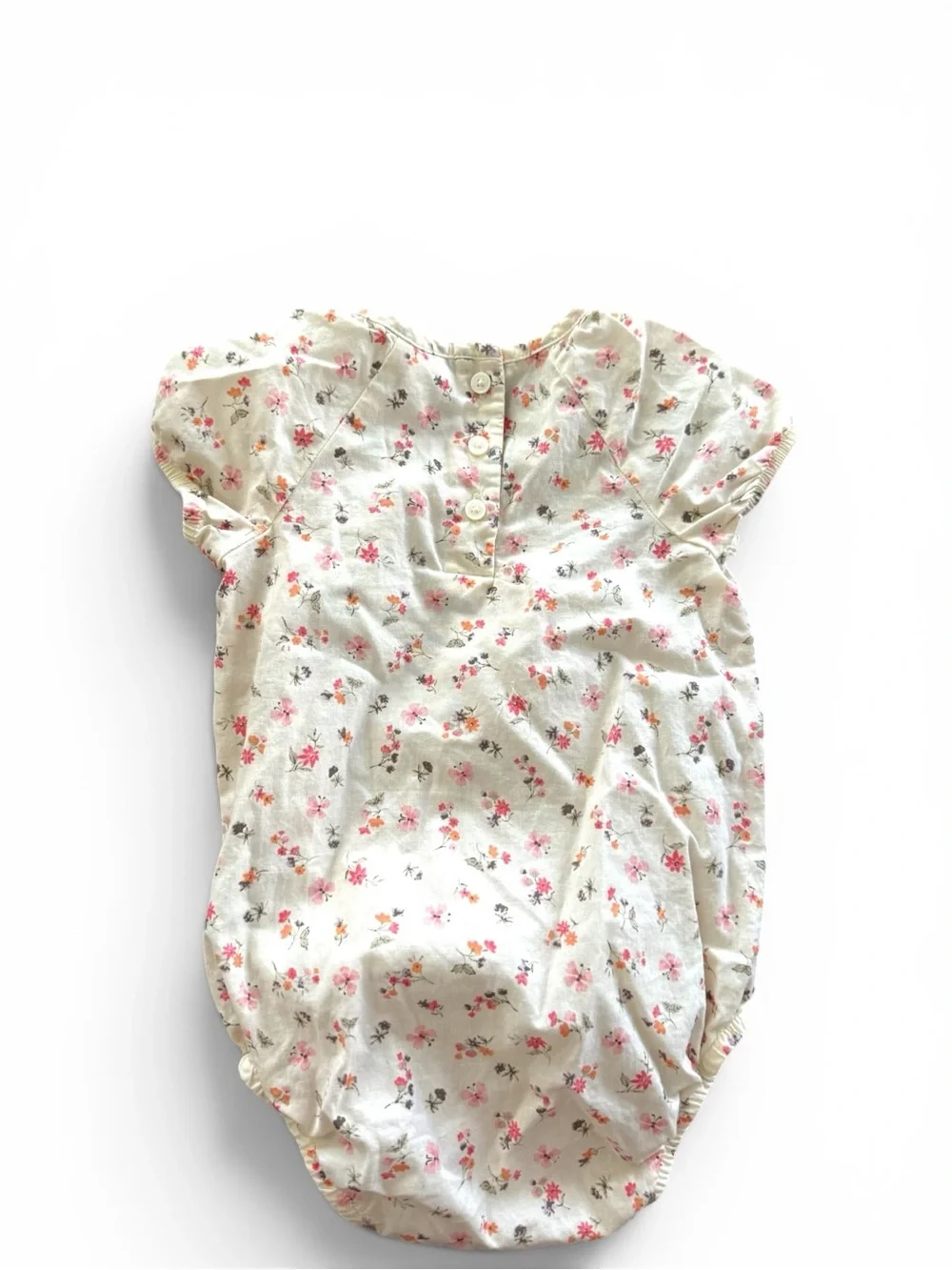 Oshkosh Baby B’gosh Girls 18m Denim Chambray Jumper Dress with Smocked Bodysuit